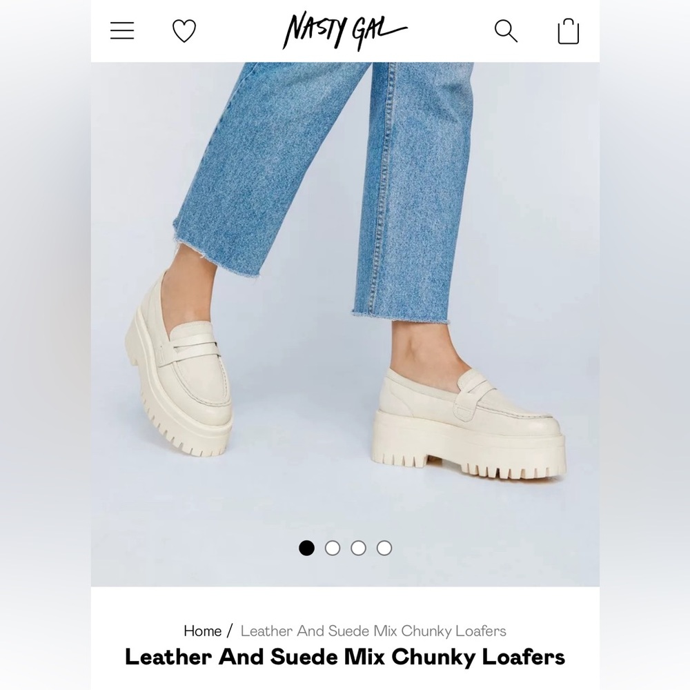 Nasty Gal Chunky Suede Loafer